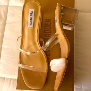 Steve Madden Issy Clear Heels 9.5